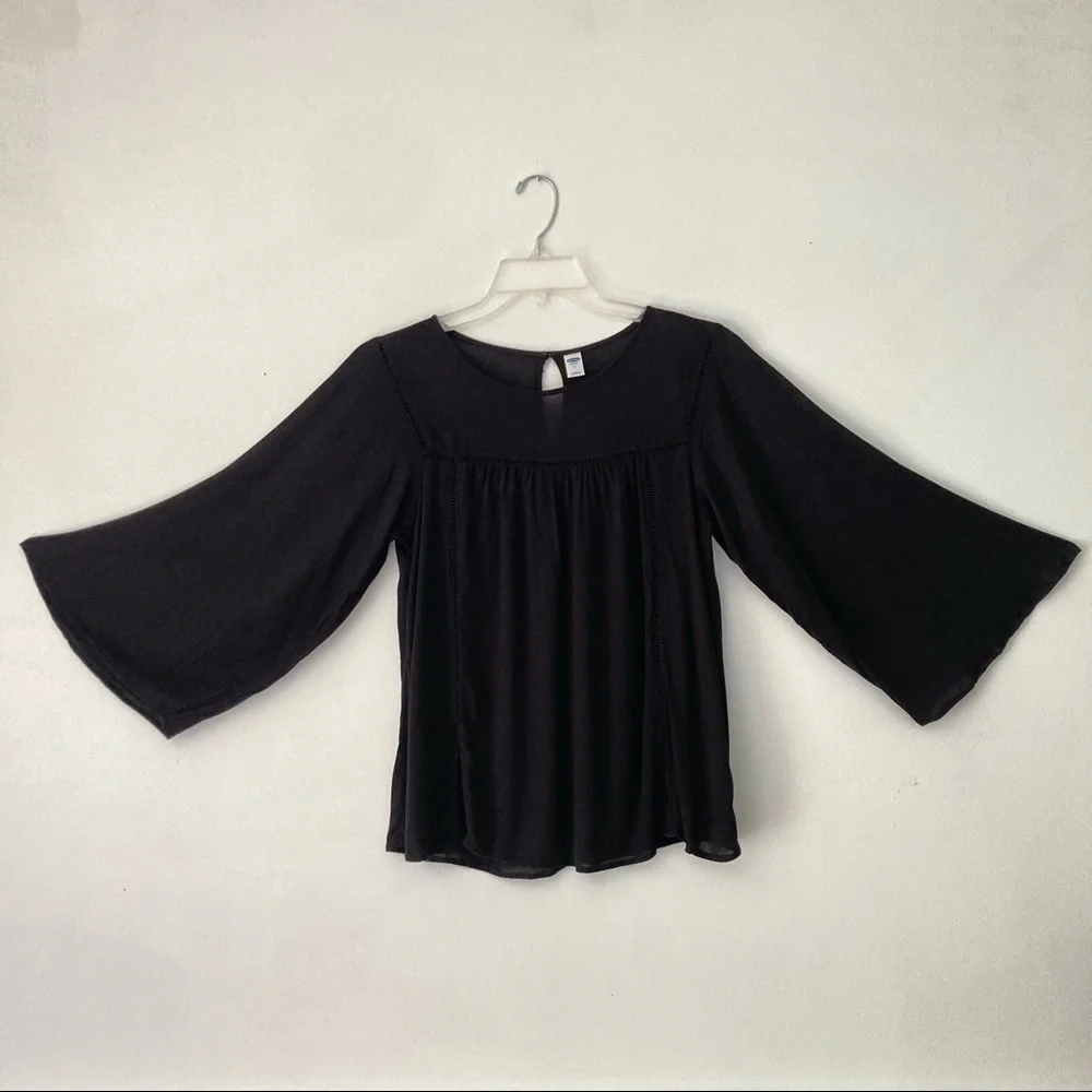 Old Navy Empire Waist Bell Sleeves Blouse Size M - Picture 3 of 8